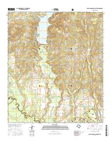 Lake Nacogdoches South 2016 topographic map thumbnail