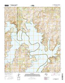 O.H. Ivie Reservoir 2016 topographic map thumbnail