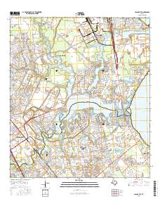 League City 2016 topographic map thumbnail
