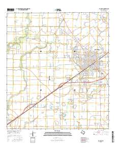 El Campo 2016 topographic map thumbnail