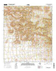 El Muerto Peak 2016 topographic map thumbnail