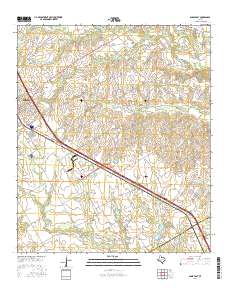 Ennis East 2016 topographic map thumbnail