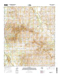 Christoval 2016 topographic map thumbnail