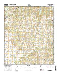 Cleburne East 2016 topographic map thumbnail