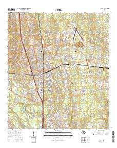 Conroe 2016 topographic map thumbnail