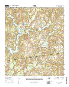 Coon Creek Lake 2016 topographic map thumbnail