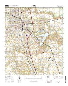 Corsicana 2016 topographic map thumbnail
