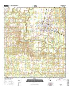 Cuero 2016 topographic map thumbnail