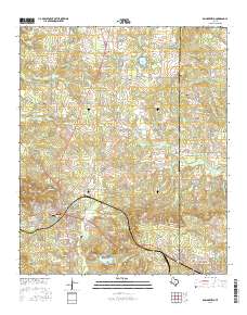 Daingerfield 2016 topographic map preview