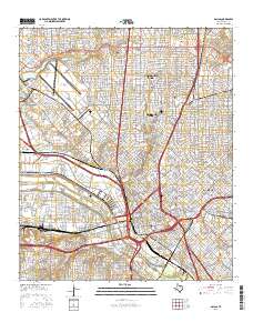 Dallas 2016 topographic map thumbnail