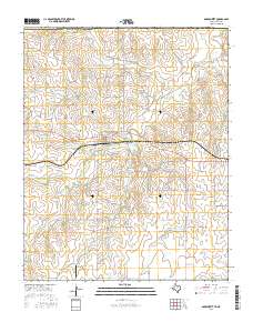 Darrouzett 2016 topographic map thumbnail