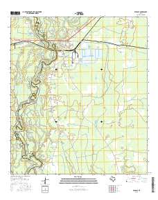 Evadale 2016 topographic map thumbnail
