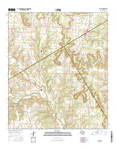 Evant 2016 topographic map thumbnail