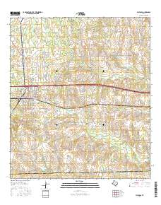 Flatonia 2016 topographic map thumbnail