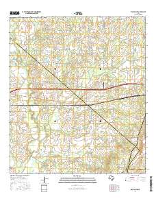 Flatonia NW 2016 topographic map thumbnail