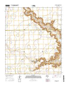 Floydada SE 2016 topographic map thumbnail
