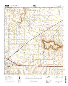 Fort Stockton East 2016 topographic map thumbnail