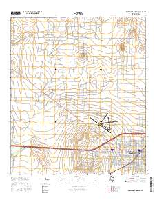 Fort Stockton West 2016 topographic map thumbnail