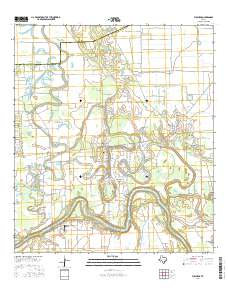 Fulshear 2016 topographic map thumbnail