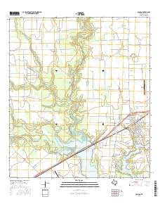 Ganado 2016 topographic map thumbnail