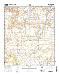 Gunsight Draw SE 2016 topographic map thumbnail