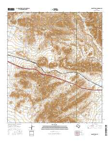 Hackett Peak 2016 topographic map thumbnail