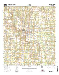 Hallettsville 2016 topographic map thumbnail