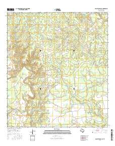 Hallettsville SE 2016 topographic map thumbnail