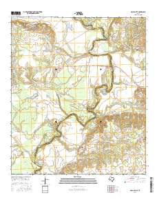 Halls Bluff 2016 topographic map thumbnail