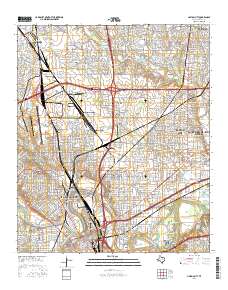 Haltom City 2016 topographic map thumbnail