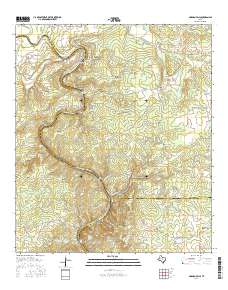 Gorman Falls 2016 topographic map thumbnail