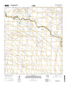 Grandfalls SW 2016 topographic map thumbnail
