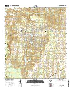 Hilltop Lakes 2016 topographic map thumbnail