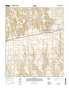Honey Grove 2016 topographic map thumbnail