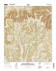 Huckabay SW 2016 topographic map thumbnail