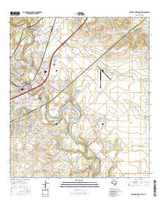 New Braunfels East 2016 topographic map thumbnail