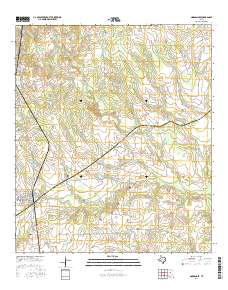 Normangee 2016 topographic map thumbnail