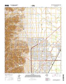 North Franklin Mountain 2016 topographic map thumbnail