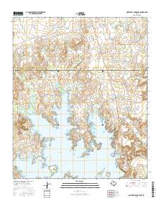 Northeast Lake Kemp 2016 topographic map thumbnail