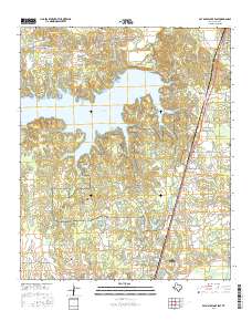 Pat Mayse Lake East 2016 topographic map thumbnail