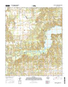 Pat Mayse Lake West 2016 topographic map thumbnail