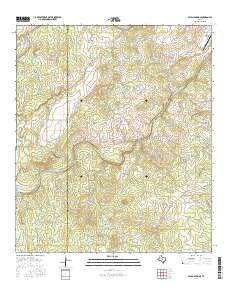 Pecan Springs 2016 topographic map thumbnail