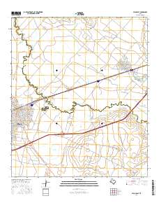 Pecos East 2016 topographic map thumbnail