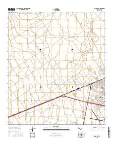 Pecos West 2016 topographic map thumbnail