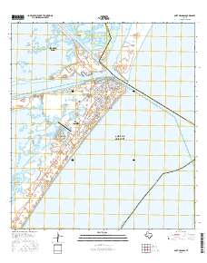 Port Aransas 2016 topographic map thumbnail