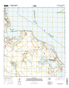 Port Lavaca East 2016 topographic map thumbnail
