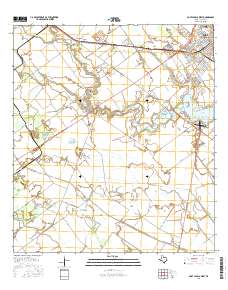 Port Lavaca West 2016 topographic map thumbnail