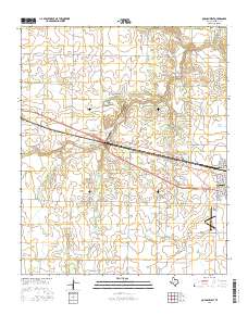 Quanah West 2016 topographic map thumbnail
