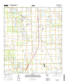 Rosharon 2016 topographic map thumbnail