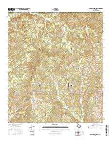 San Augustine West 2016 topographic map thumbnail